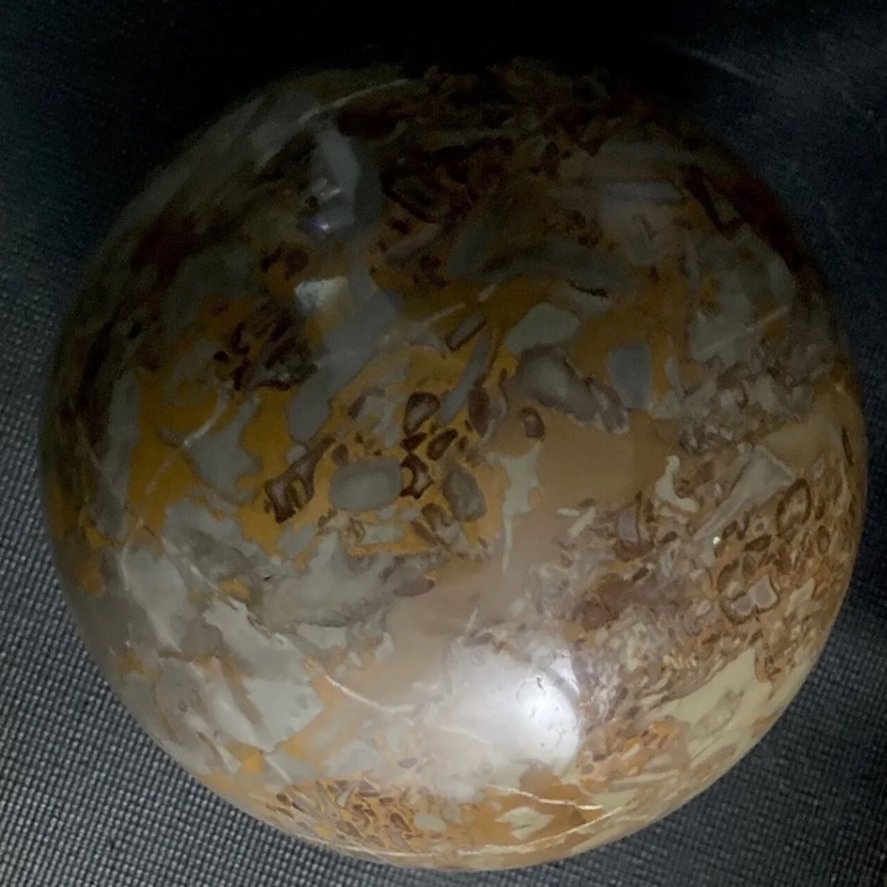 Polychrome Jasper Desert Jasper Polished Stone Orb Solid Rock Mineral 12lbs